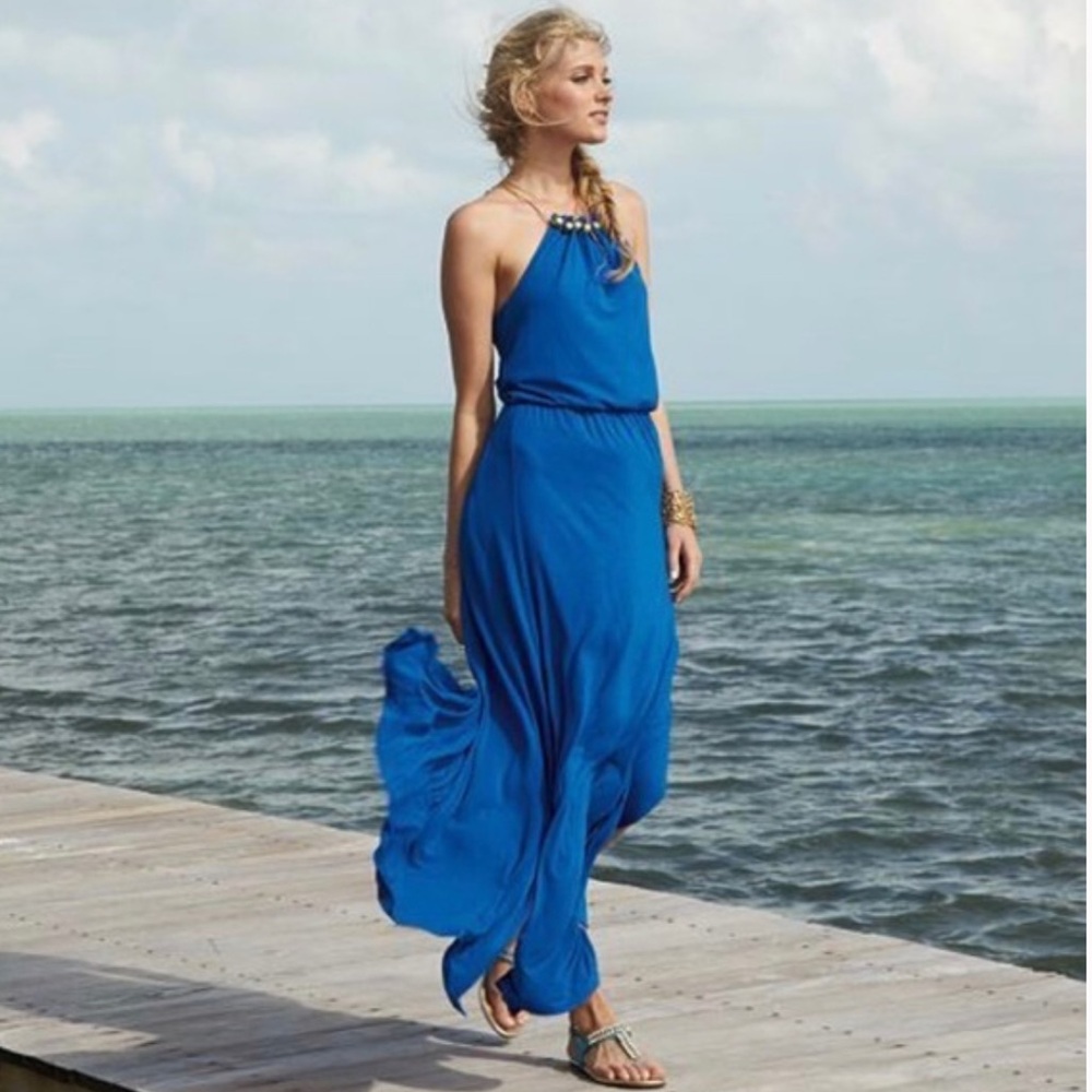 Lilly Pulitzer Inna Blue Maxi Dress, size XS